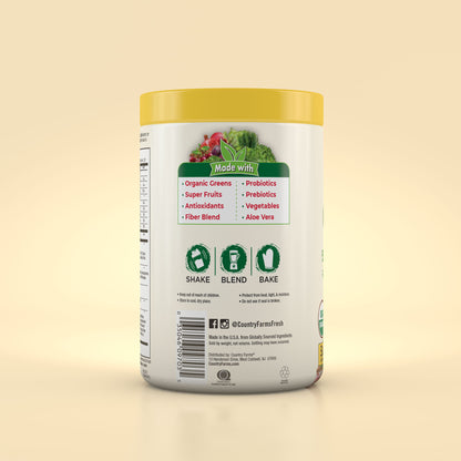 Super Greens Powder - 20 Servings - Apple Banana Flavor