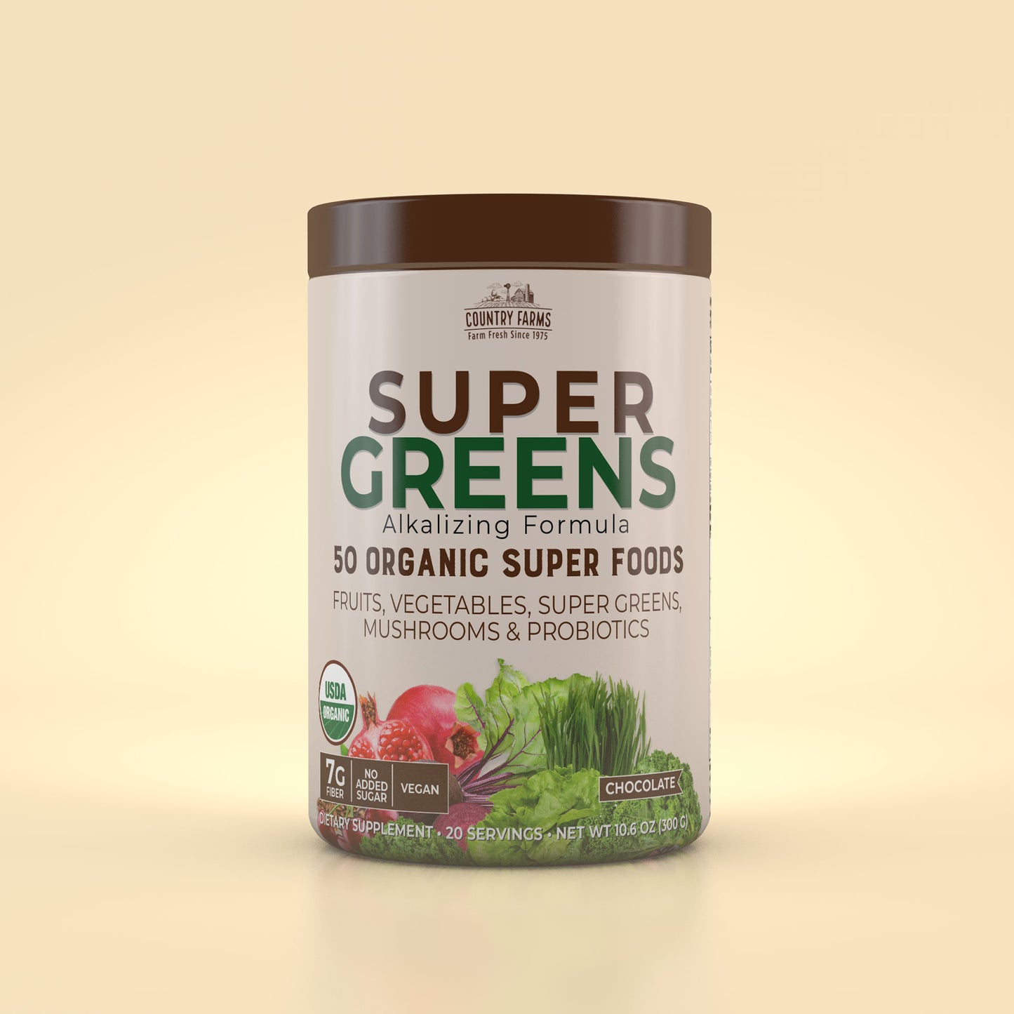 Super Greens Powder - 20 Servings - Chocolate