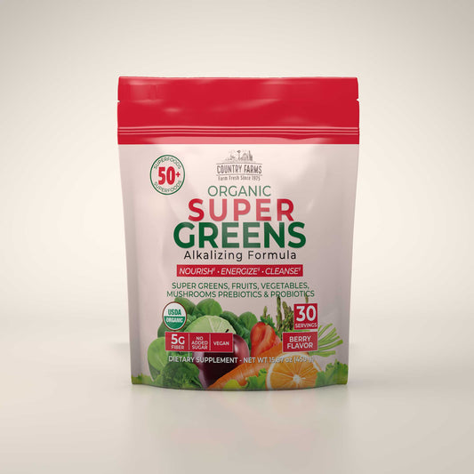 Super Greens Powder - 30 Servings - Berry Flavor