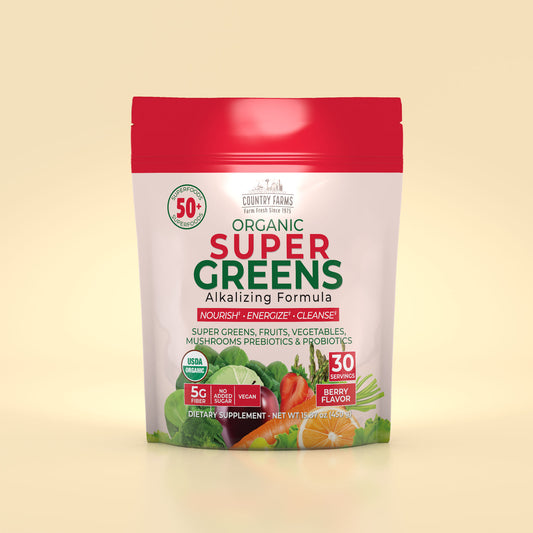 Super Greens Powder - 30 Servings - Berry Flavor