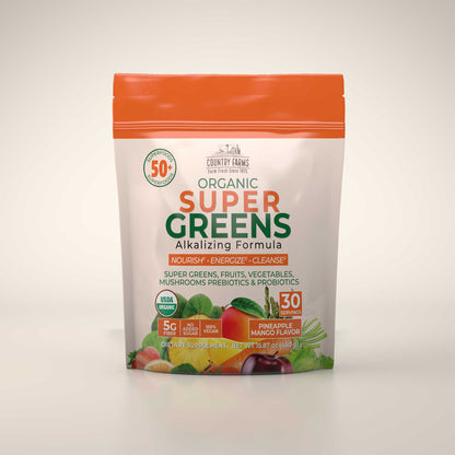 Super Greens Powder - 30 Servings - Pineapple Mango