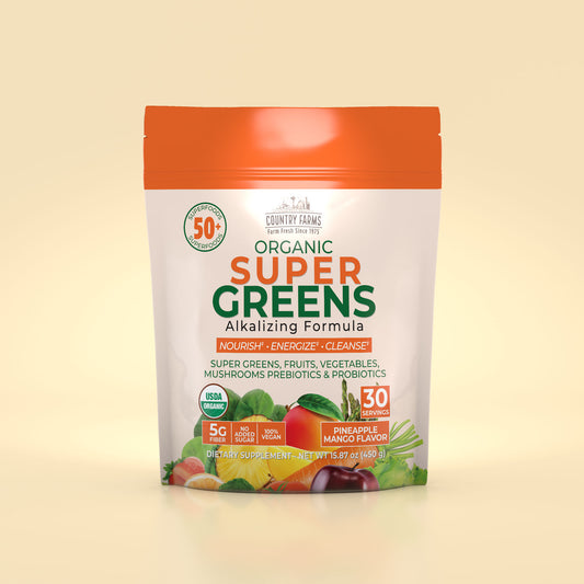 Super Greens Powder - 30 Servings - Pineapple Mango