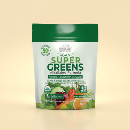 Super Greens Powder - 30 Servings - Unflavored