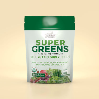 Super Greens Powder - 60 Servings - Unflavored