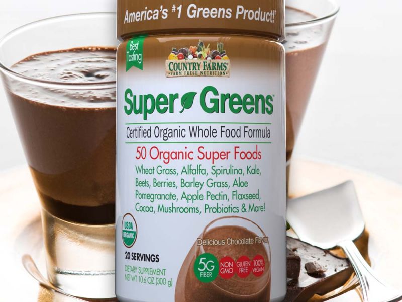  Super Greens Drink Mix (Chocolate Flavor)
